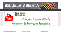 Desktop Screenshot of colectivoescuelaabierta.org